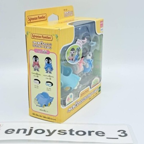 Sylvanian Families DF-23 Penguin Twins Cart Set Baby Penguins Calico Critters - Picture 13 of 24