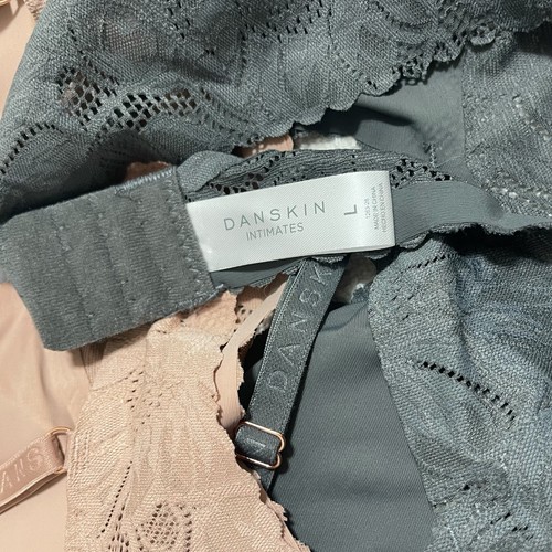 Danskin Intimates 3pck Lace Bralette Multicolor Size L Removable Cups Wireless - Picture 9 of 10