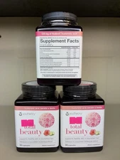 Youtheory Total Beauty Hyaluronic Acid Keratin & Biotin Capsules 270 Total 03/25