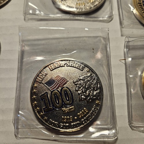 Lotto Gettoni Souvenir Legione Americana 100 Anniversario e Altri Momenti - Foto 3 di 17