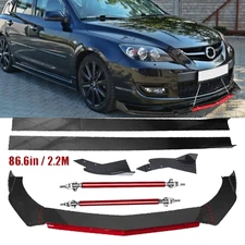 Front Bumper Rear Lip Spoiler Splitters Body Kit For Mazda 6 5 3 2