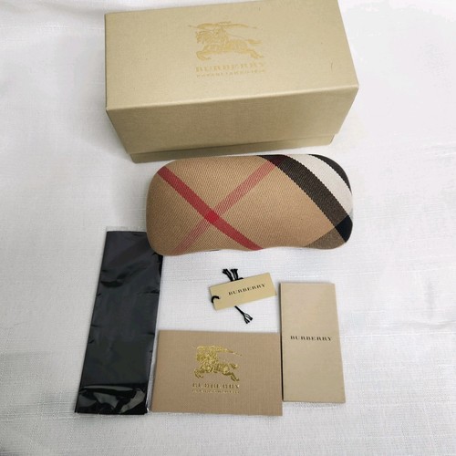 Burberry Eye Sunglass Retail Manufacturer Box and Case and Cloth Storage ONLY - Picture 1 of 12