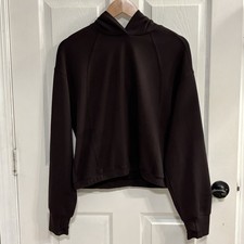 OFFLINE by Aerie Performance Hoodie Women s M Dark Brown Lightweight Thumbholes