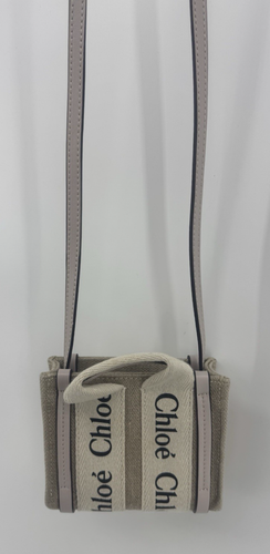 Chloe Mini Woody Canvas Tote Bag - Ships Free w/in US (37760) - Picture 4 of 11