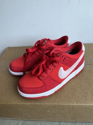Nike Dunk Low GS Valentine's Day Red White  FZ3548 612 Size 4.5y Strange Love SB