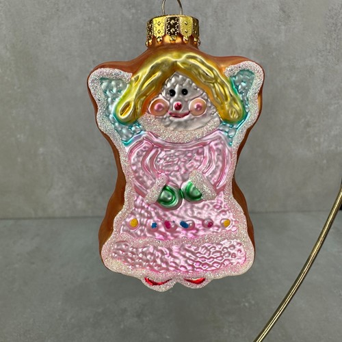 GIRL PINK Ornaments Large Lot Hand blown Glass Candy Ballerina Snowman Ice Skate - Picture 14 of 24