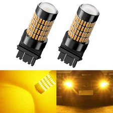 AUXITO 2X 3157 3000K LED Turn Signal Lights Bulbs Yellow Amber 3057 4057 4157