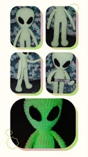 *Pre-Order* Crocheted Alien Stuffie - Glows In The Dark