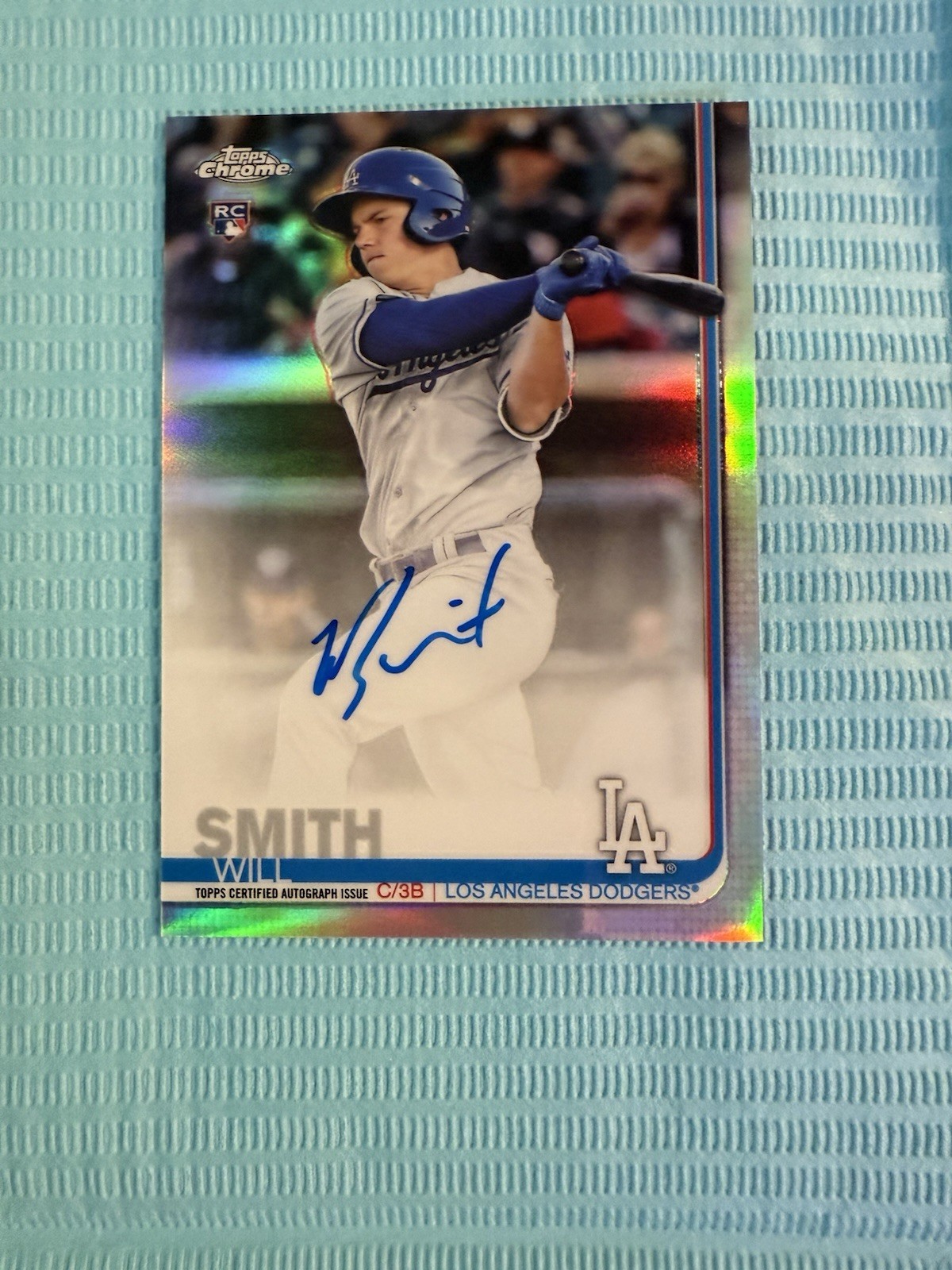 Will Smith 2019 TOPPS CHROME RC AUTO REFRACTOR #D 202/499 LOS ANGELES DODGERS!