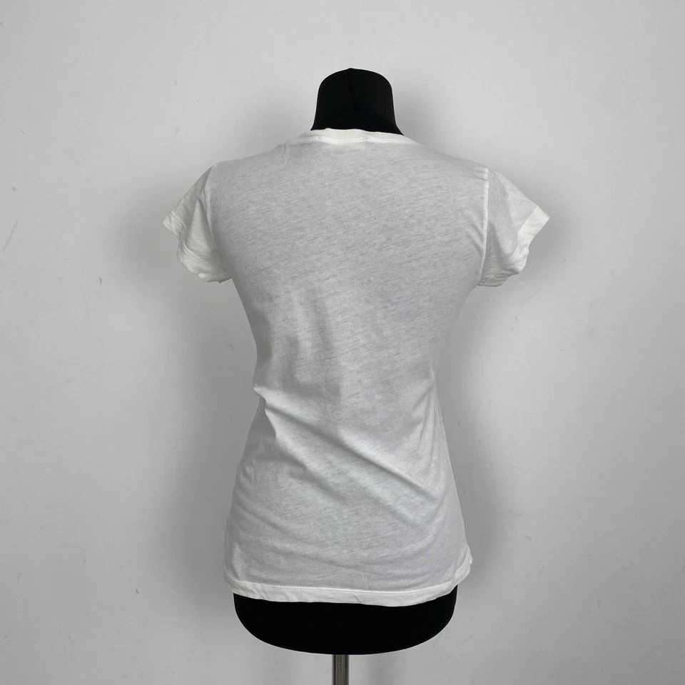 Dolce & Gabbana Women’s White Floral DG Logo Cotton T-Shirt Italy Size 36 - Image 3 of 4