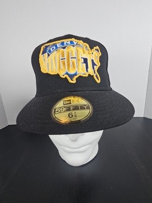 New Era 59FIFTY  Embroidered Denver Nuggets NBA  6 7/8 Fitted Hat Cap Brand NEW