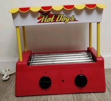 Electric Hot Dog Grill Cooker Machine With Bun Warmer