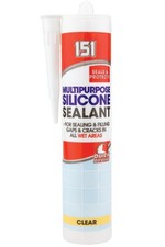 WATERPROOF SILICONE SEALANTS ALL PURPOSE FILLER KITCHEN BATHROOM ANTIMOULD CAULK