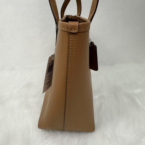Coach Small City Tote Bag In Brown Leather NWT CT859 - Picture 4 of 12