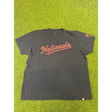 Washington Nationals MLB Navy Blue Graphic T-Shirt Mens XL 47 Brand