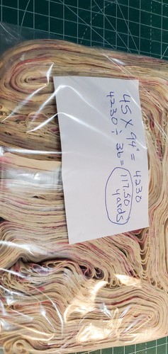 Alfombra de trapo tiras de tela precortadas 1,5" cepillo de dientes/crochet/amish/alfombras trenzadas 117+ yardas - Imagen 4 de 5