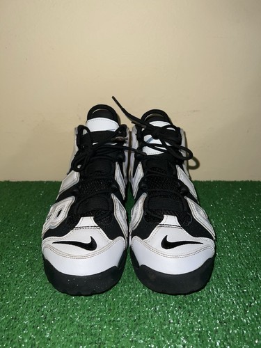 Nike Air More Uptempo GS White Black Iridescent Cobalt DQ6200 001 Size 5.5Y - Picture 2 of 6