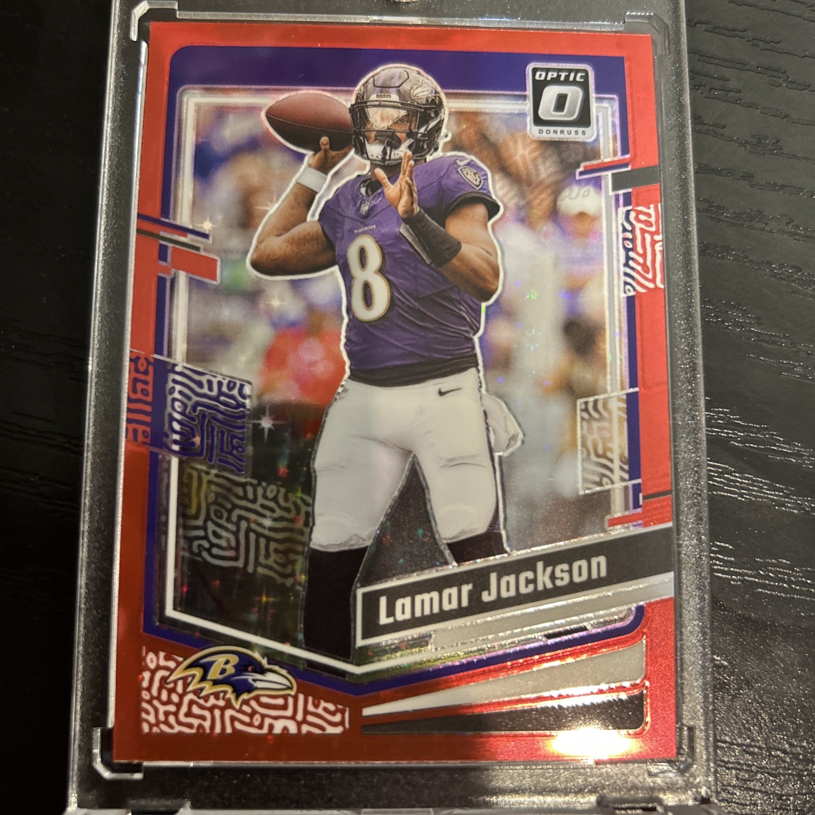 2023 Panini Donruss Optic Lamar Jackson #14 Red Stars Prizm.  **Case Hit**🔥🔥🔥