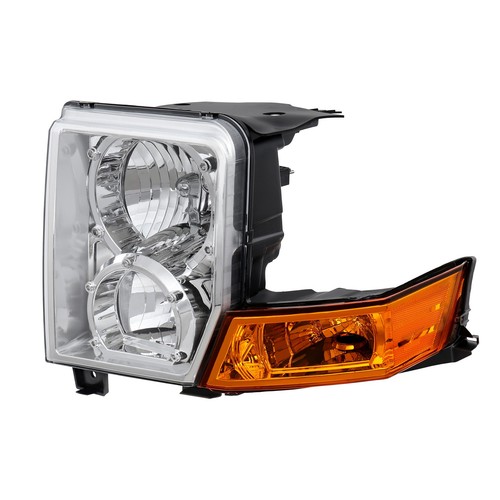 Conjunto de faros delanteros para Jeep Commander Overland 2006-2010 carcasa cromada - Imagen 3 de 8