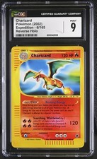 CGC 9 MINT Charizard 2002 Expedition 6/165 Reverse Holo Pokemon Card