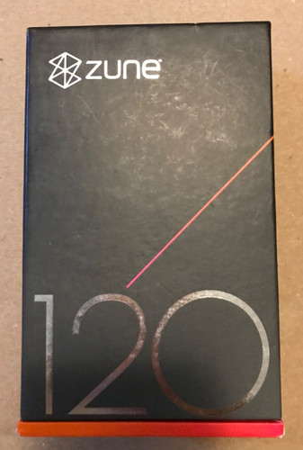 Microsoft Zune 120GB Black MP3 Player WITH Box - COSMETICALLY NEAR MINT UNTESTED
