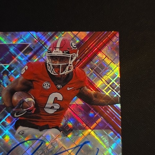 2018 Elite Draft Picks Javon Wims Purple /99 RC Auto - Picture 5 of 12