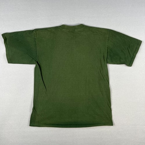 VTG Hike North Carolina T Shirt Fits Medium Faded Green 1990s Embroidered - Picture 3 of 6