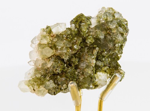 Green Epidote and Quartz Crystal Cluster Hakkari Turkey 70mm 62g H2093 - Picture 5 of 13