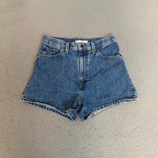 Levis Denim Shorts Womens Size 29 Blue High Waisted Mom