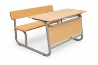 Schulbank Mit Ergonomischer SitzfläChe Und Stabilem Metallgestell