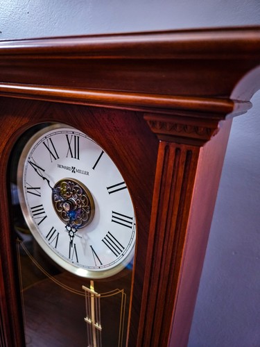 Howard Miller Mantel Clock Stafford 635169 Cherry Bordeaux - Picture 6 of 11