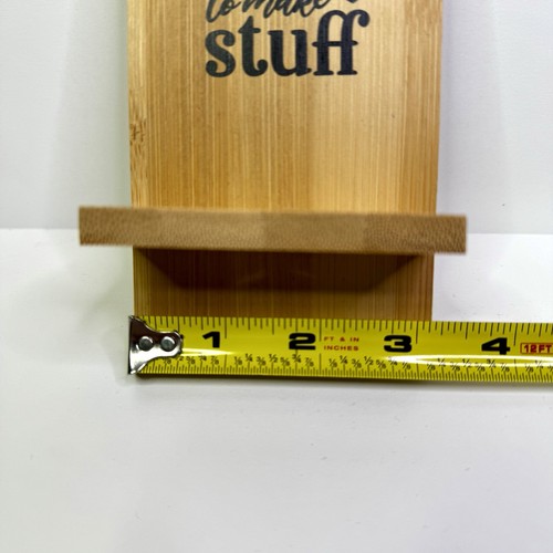 Support téléphone bambou « Prendre le temps de faire des trucs » Inspiration bureau déco - Photo 7 sur 8