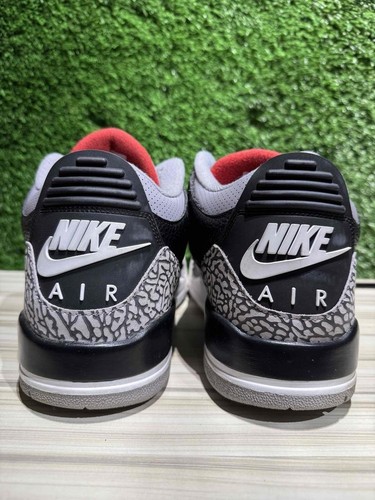 Size 14M/15.5W - Jordan 3 Retro Black Cement (2018) Sz 14M,  854262-001 Pre-Owne - Picture 5 of 6