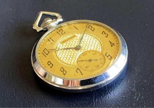 Antique WALTHAM pocket watch with chain vintage
