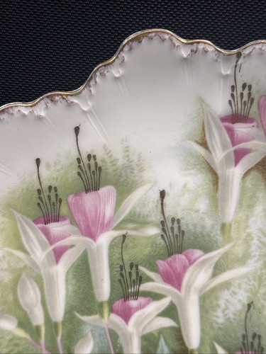 Rosenthal R C Corona Malmaison Baviera Borde Festoneado Placa Floral 9” - Imagen 3 de 4