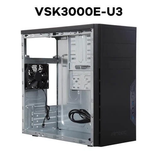 ANTEC VSK3000B-U3 PC Computer Case without a doubt Mini TOWER mini ATX - Image 4 of 4