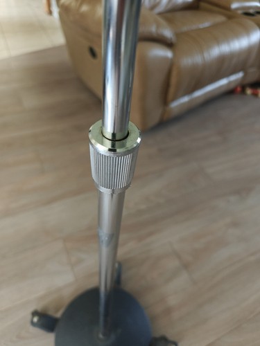 Soporte de micrófono de sonido Goodwin vintage con ruedas poste telescópico base fundida pesada - Imagen 5 de 18