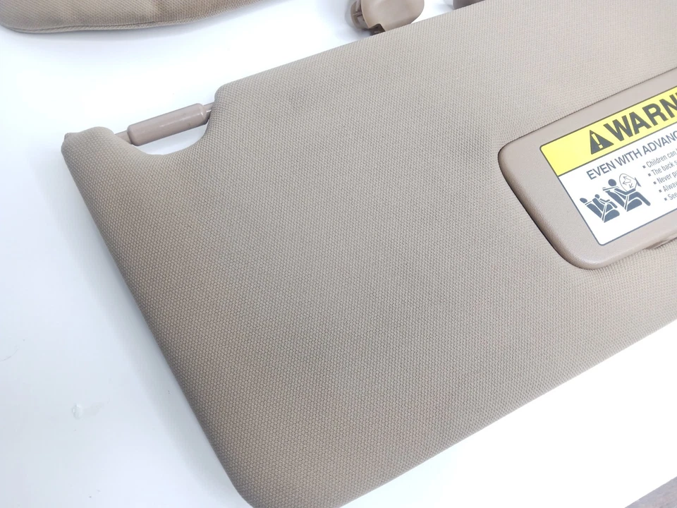 2004 2005 2006 Acura MDX Front Left Driver Right Passenger RH LH Sun Visor TAN - Image 2 of 4
