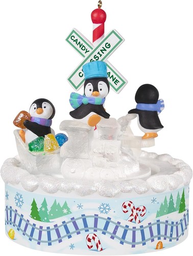 Pinguini giocosi 2022 decorazione ricordo segno distintivo di Natale - Foto 2 di 4