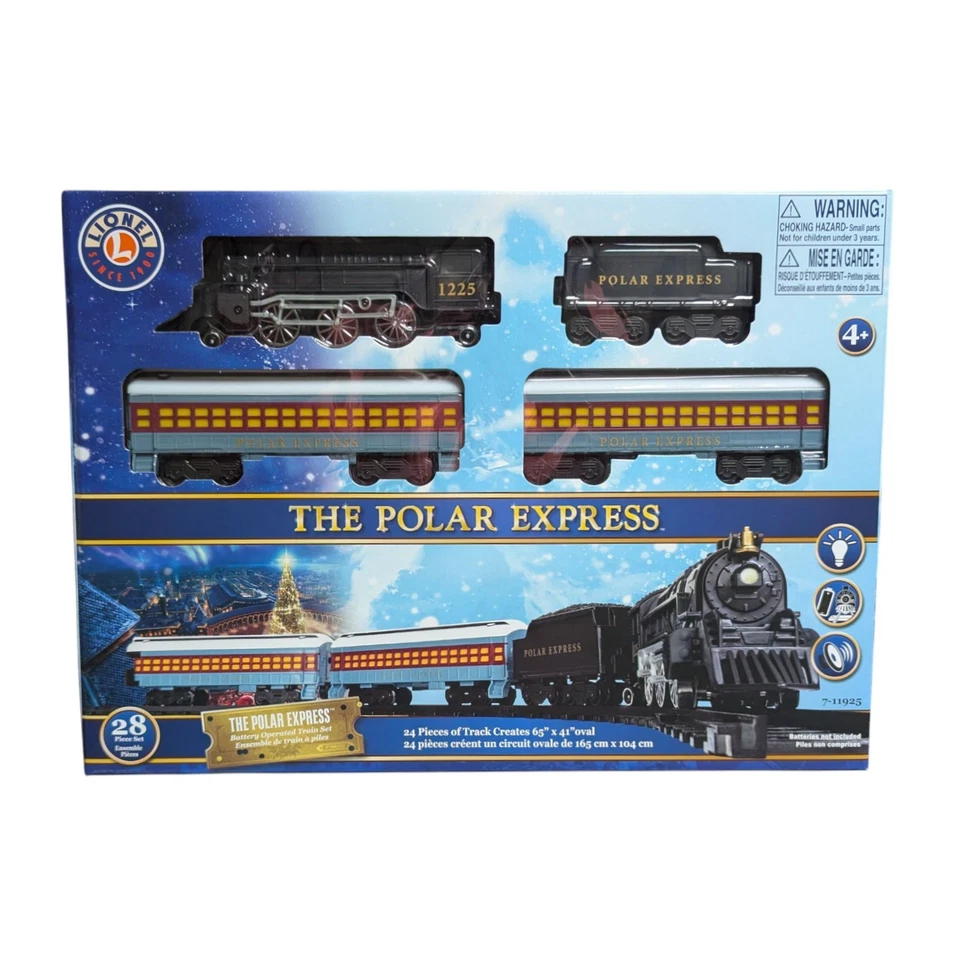 Lionel The Polar Express Train Set 28 Piece 65" Oval 71-1925-200 Battery Powered - Image 3 of 4