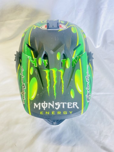 RARE Troy Lee Designs MONSTER ENERGY Motocross Supercross Bell Mips Mx-9 Helmet - Foto 4 di 12