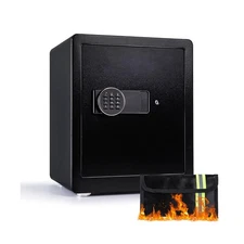 Safe Box, 1.9 Cubic Feet Security Home Safe Box, W/Electronic Digital Keypad,...