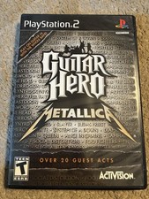 Guitar Hero: Metallica Sony PlayStation 2 CASE AND MANUAL ONLY NO DISK