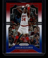 2019-20 Panini Prizm - Hakeem Olajuwon #4 Red White & Blue Prizm