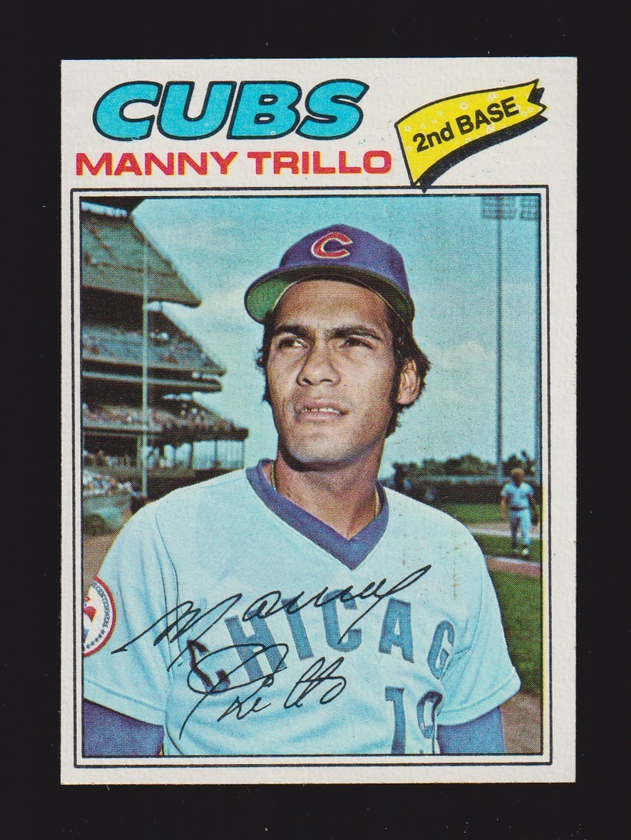 1977 TOPPS #395 Manny Trillo CHICAGO CUBS EX-MINT+ A
