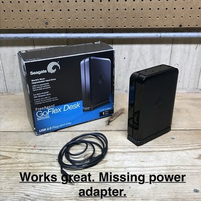 Seagate Free Agent GoFlex Desk 1 TB External Hard Drive, NO POWER ADAPTER