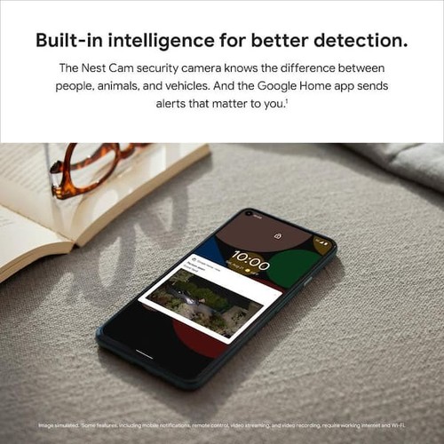 Google Nest Cam with Floodlight - Wired Outdoor Smart Home Security Camera - Picture 4 of 10