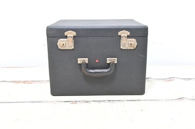 Vintage Suitcase Luggage Black Travel Musical Instrument, Sewing Machine Case