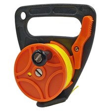 150ft Scuba Dive Reel with Thumb Stopper Safety Lock for Underwater Diving, S...