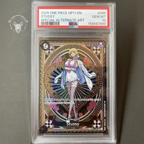 Stussy (SP) OP07-085 A Fist of Divine Speed Foil PSA 10